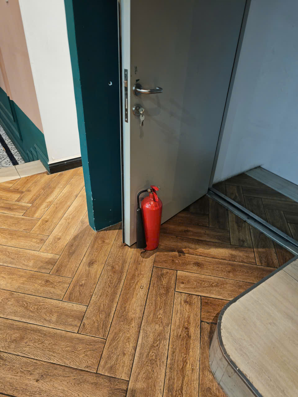 Bình chữa cháy ở Trệt