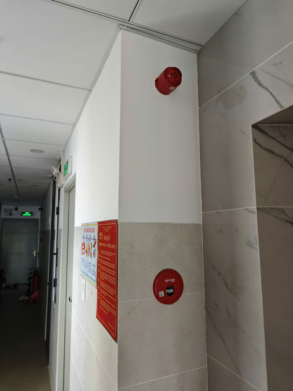 Chuông báo cháy & tiêu lệnh PCCC lầu 5