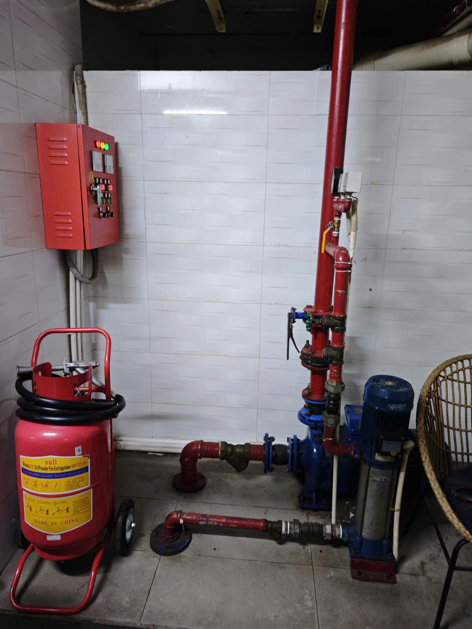 Hệ thống bơm PCCC ở hầm