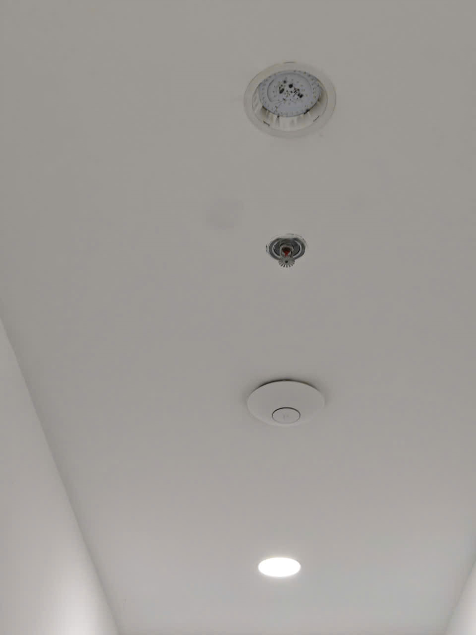 Cảm biến báo khói & Sprinkler tự chữa cháy ở hành lang lầu 5