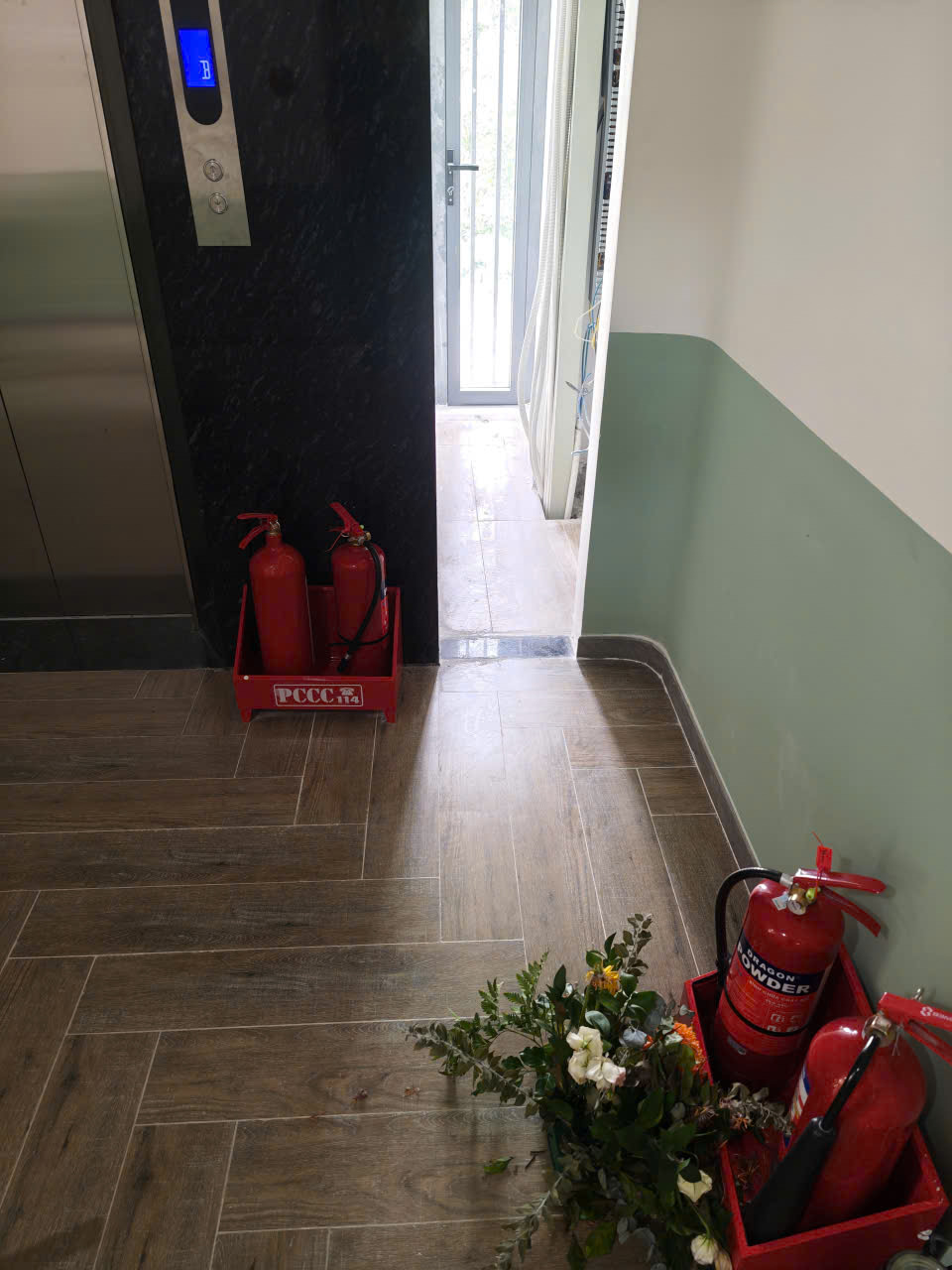 Bình chữa cháy ở lầu 2