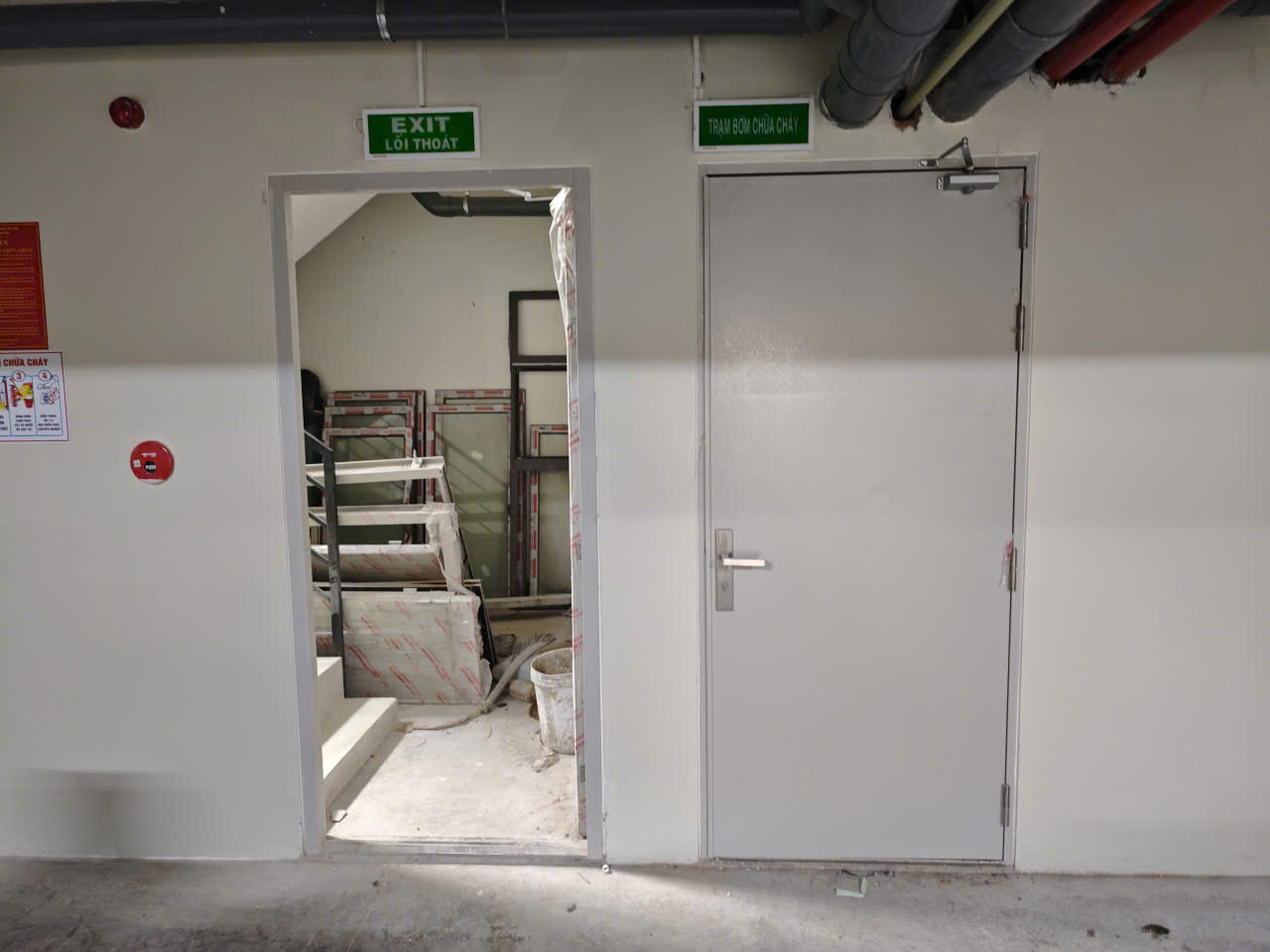 Cửa chống cháy ở hầm
