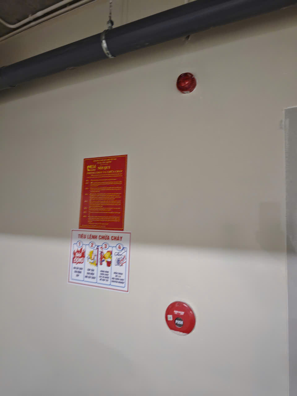 Tiêu lệnh PCCC & Chuông báo cháy ở hầm